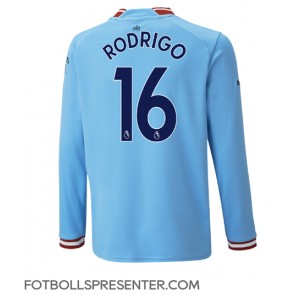 Manchester City Rodri Hernandez #16 Hemma Matchtröja 2022-23 Långärmad